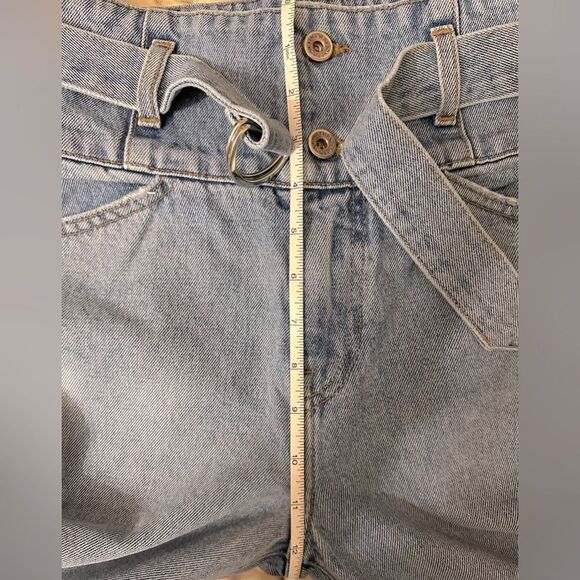 JONATHAN SIMKHAI High-Waisted Belted Straight Leg Blue Jeans. Size 24. Like New! - Picture 11 of 12